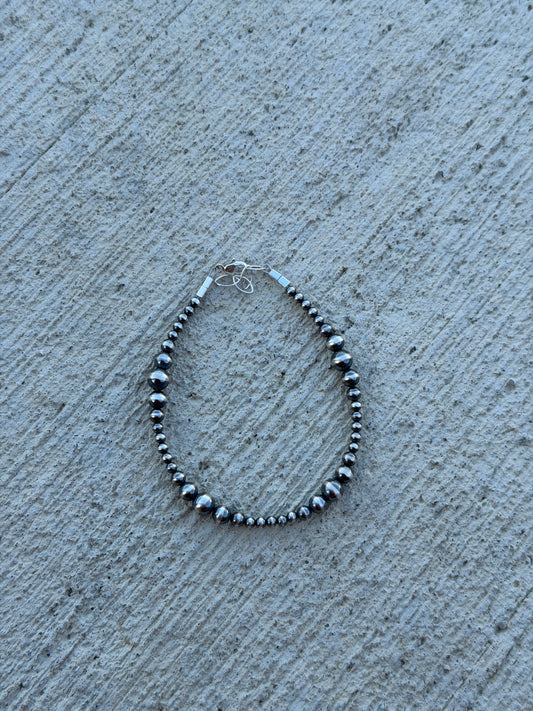 7.5-8" 3-6mm Sterling Pearl