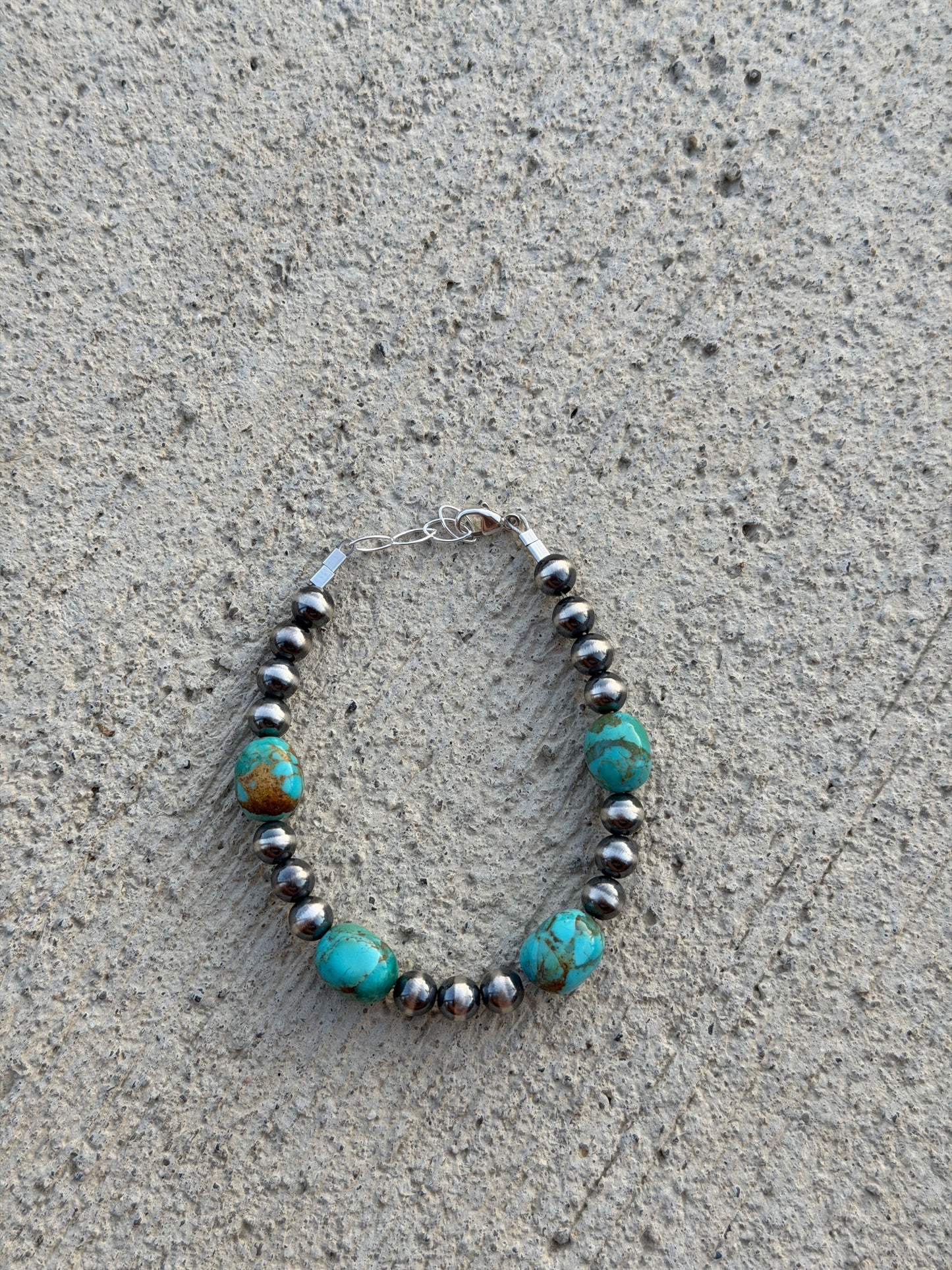 6.5-7" Pearl & Kingman Turquoise