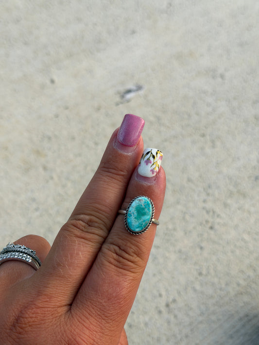 Sz 6.75 Whitewater Turq Ring