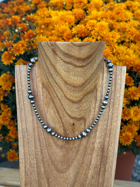 14.5-16" 4-8mm Sterling Pearl