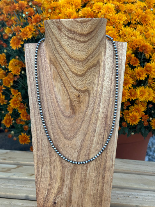 20.5-22" 4mm Sterling Pearl