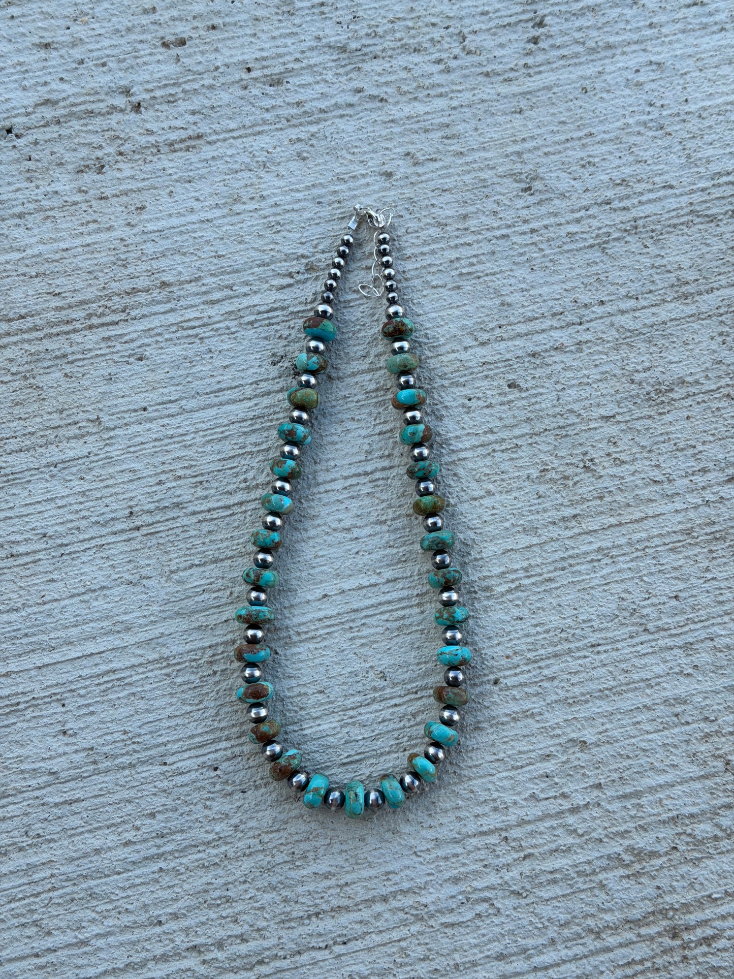 15.5-17" 4-6mm Pearl & Turquoise