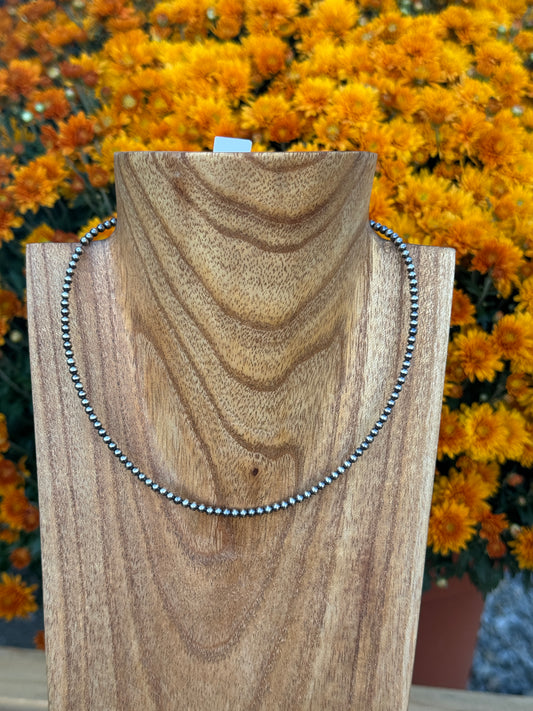 14.5-16" 3mm Sterling Pearls
