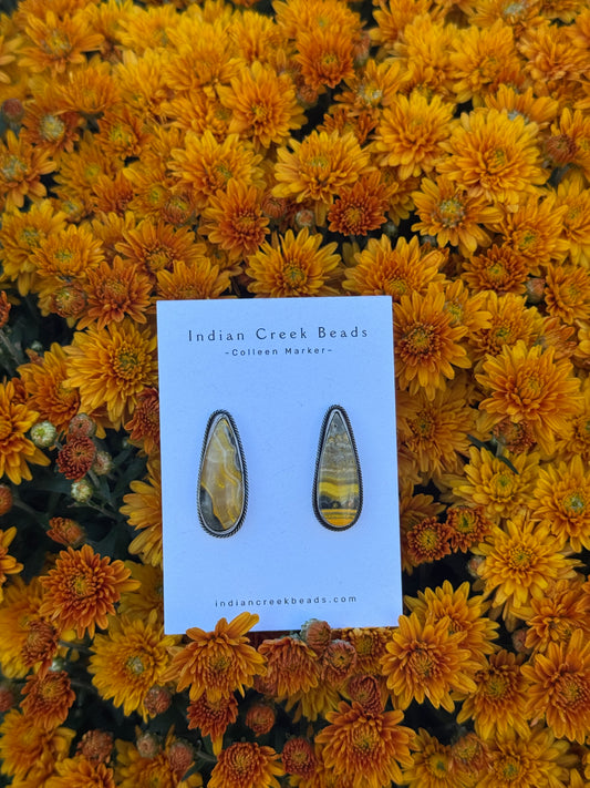 Bumblebee Jasper Earrings