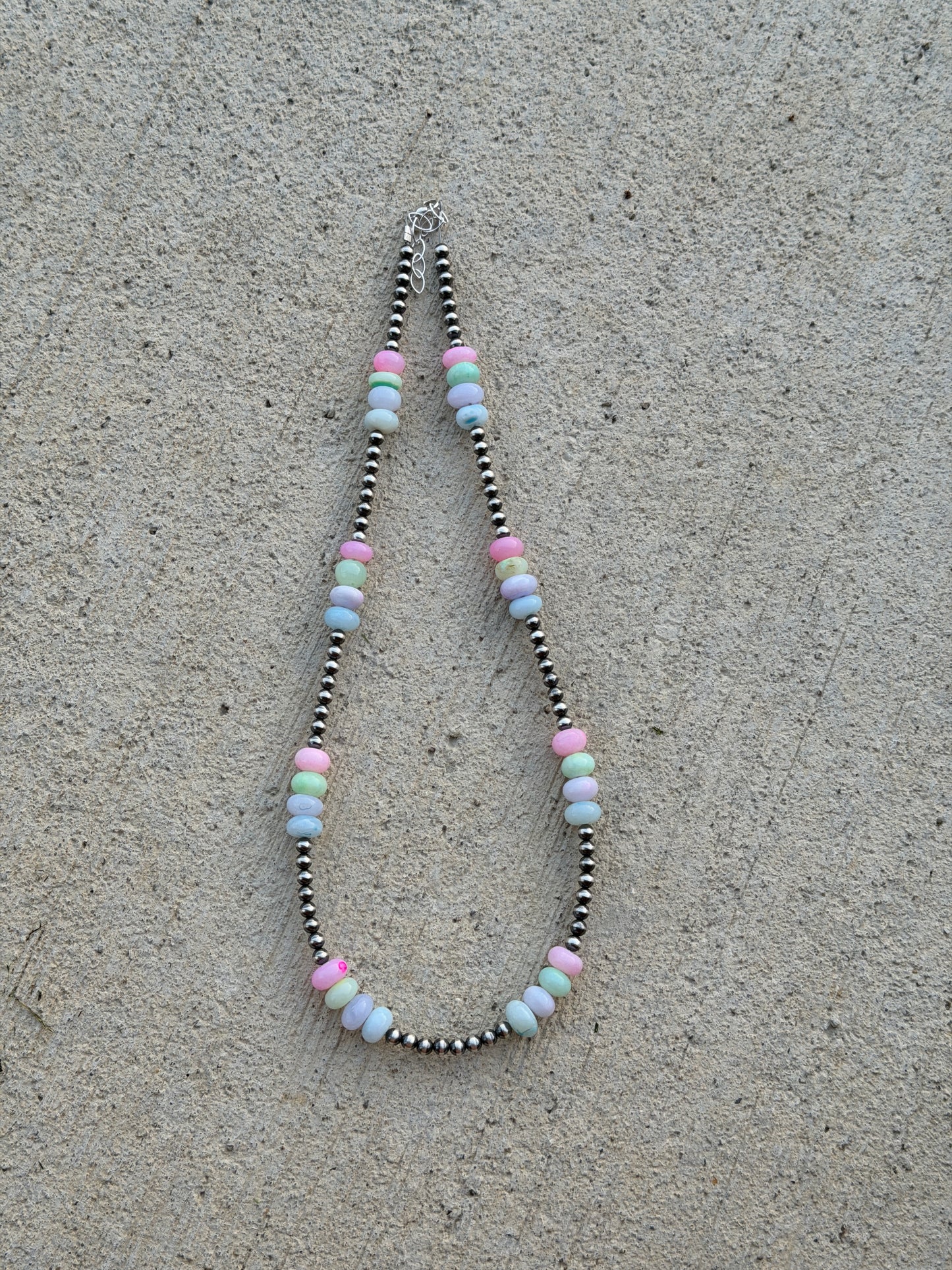 19-20.5" Pearl & Multi Color Opal