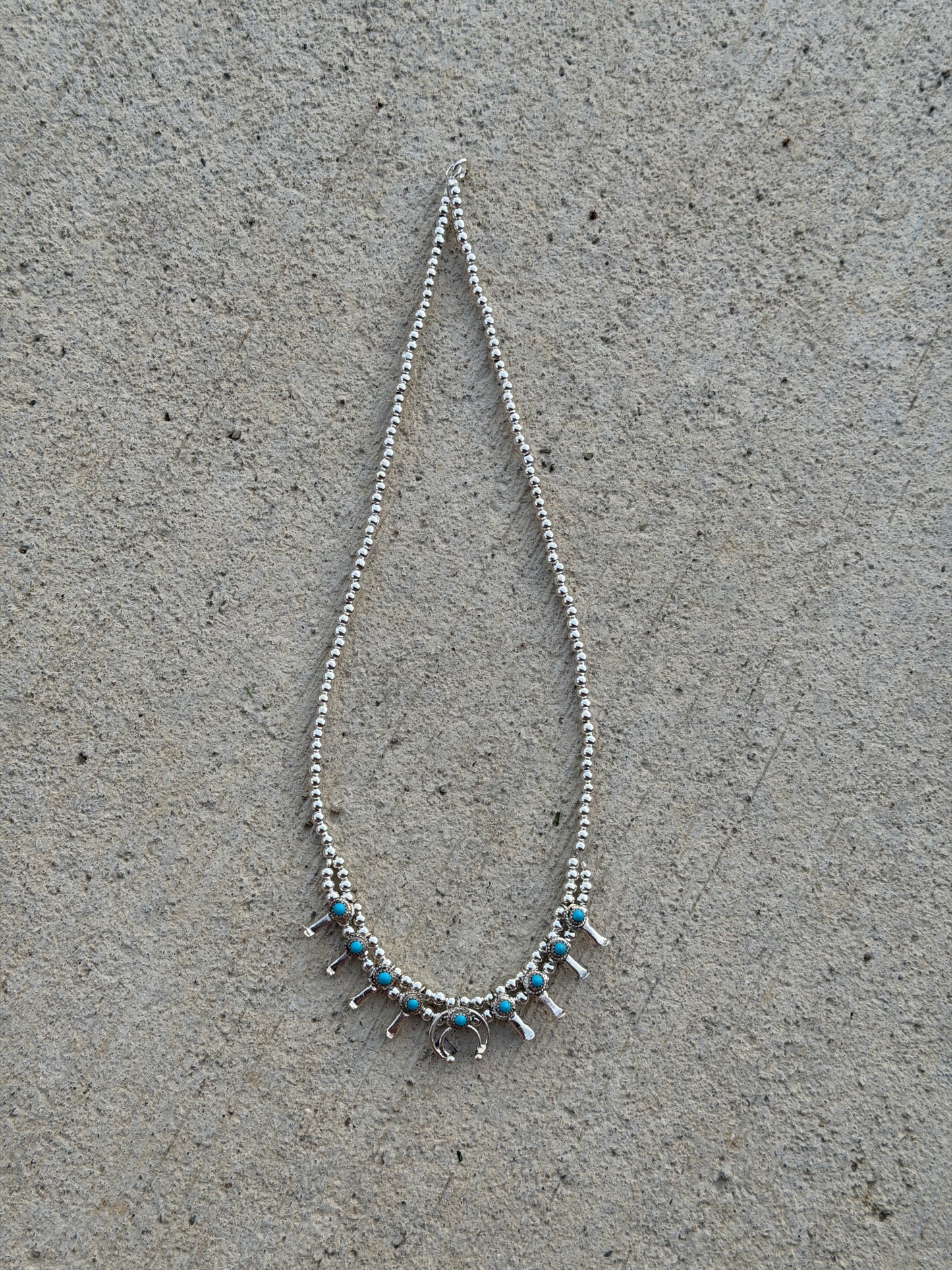 16" Mini Baby Squash with Turquoise