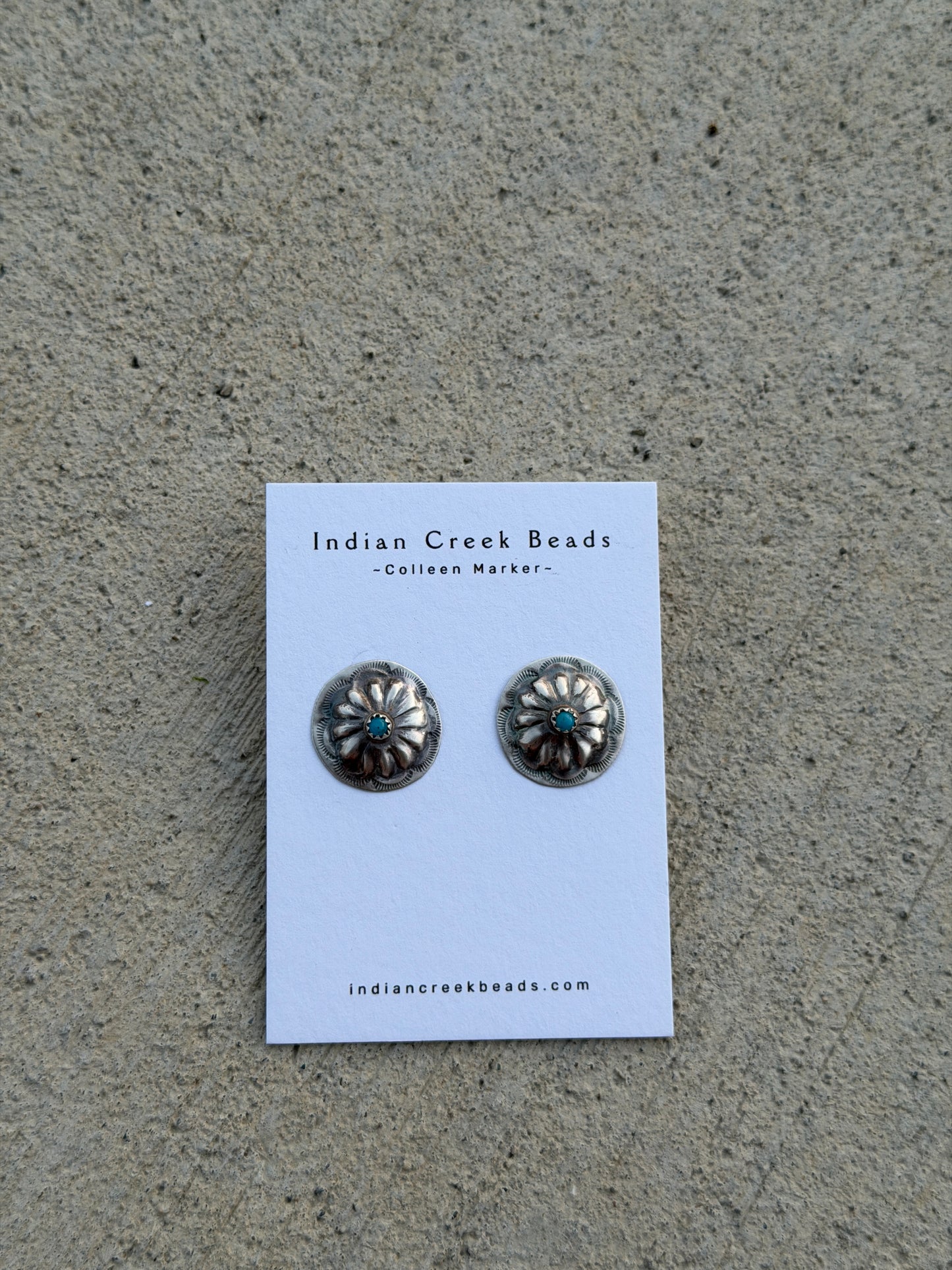Sterling Concho w/ Turquoise