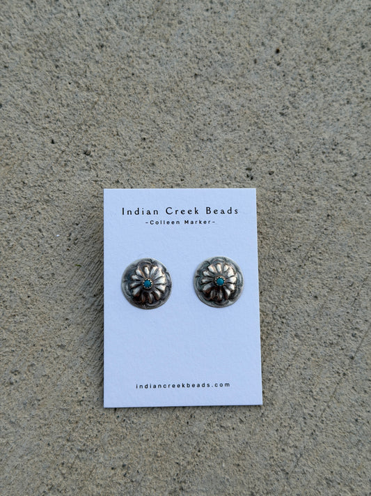 Sterling Concho w/ Turquoise