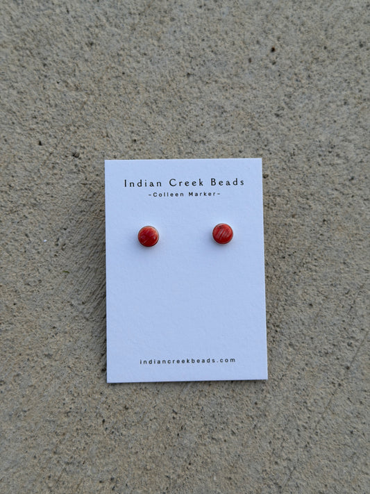 8mm Red Spiny Studs