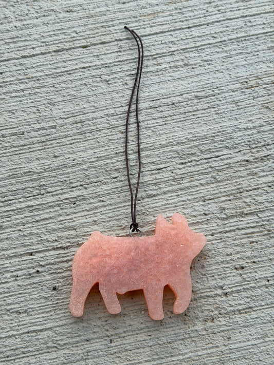 Red Traditional Pig Freshie- Lemon