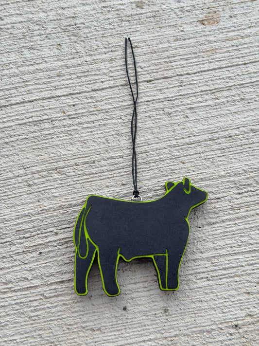Lime Green Steer Freshie- Fruit Loops