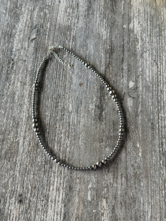 14-16" 3-6mm Sterling Pearls