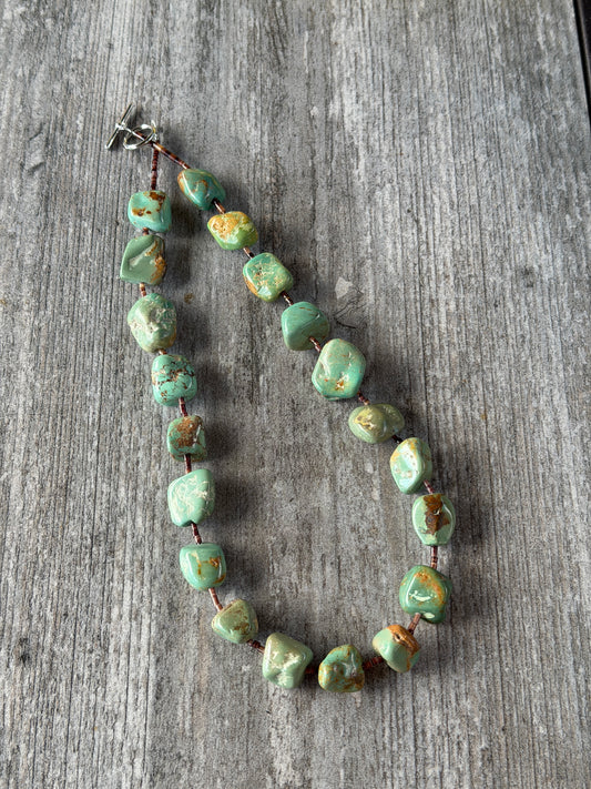 17.5" Shell & Turquoise Chunks