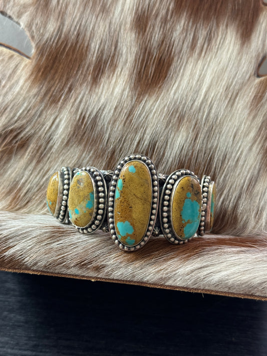 Royston Turquoise Big Cuff